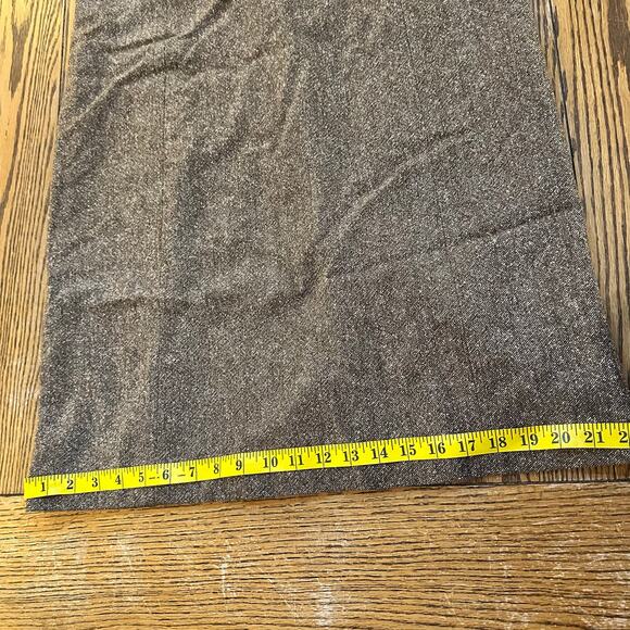 Ann Taylor Loft Sleeveless Brown Dress Wool Blend Casual Career Size 14 - Picture 8 of 9